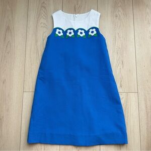 NWT FLORENCE EISEMAN BLUE PIQUE DRESS Sz6